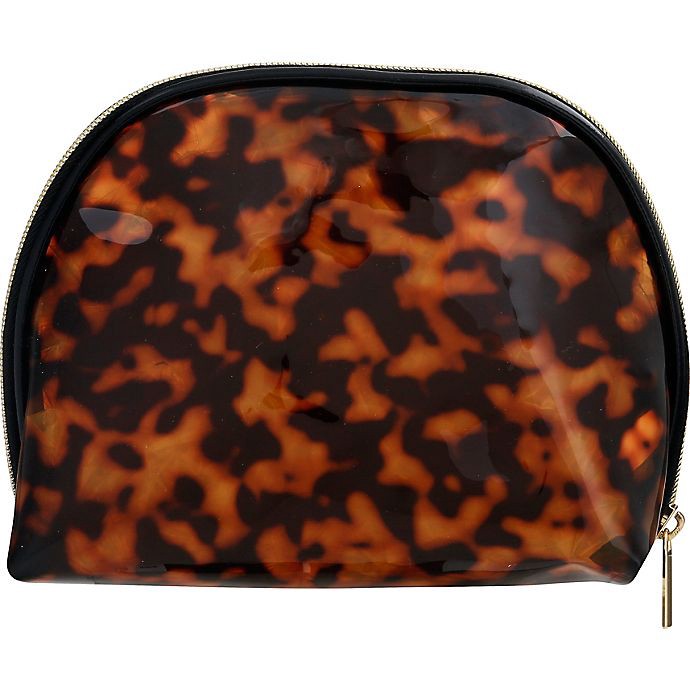 slide 4 of 4, Sophia Joy Round Top Cosmetic Bag - Tortoise, 1 ct