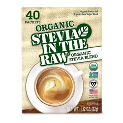 Organic Stevia In The Raw Organic Stevia Blend 40 ct Packets