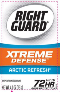 slide 8 of 10, Right Guard Xtreme Defense Men’s Arctic Refresh 72-Hour Gel Deodorant and Antiperspirant, 4 oz