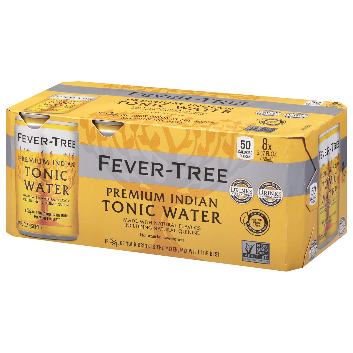 slide 3 of 9, Fever-Tree Fever Tree Indian Tonic Water 8Pk, 40.56 fl oz