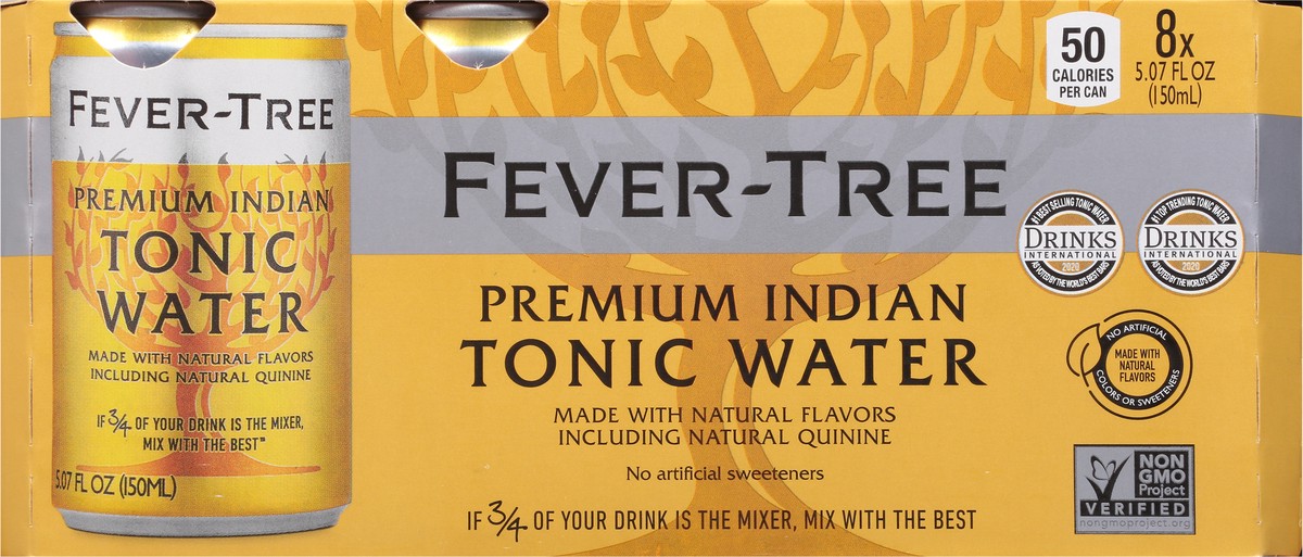slide 5 of 9, Fever-Tree Fever Tree Indian Tonic Water 8Pk, 40.56 fl oz