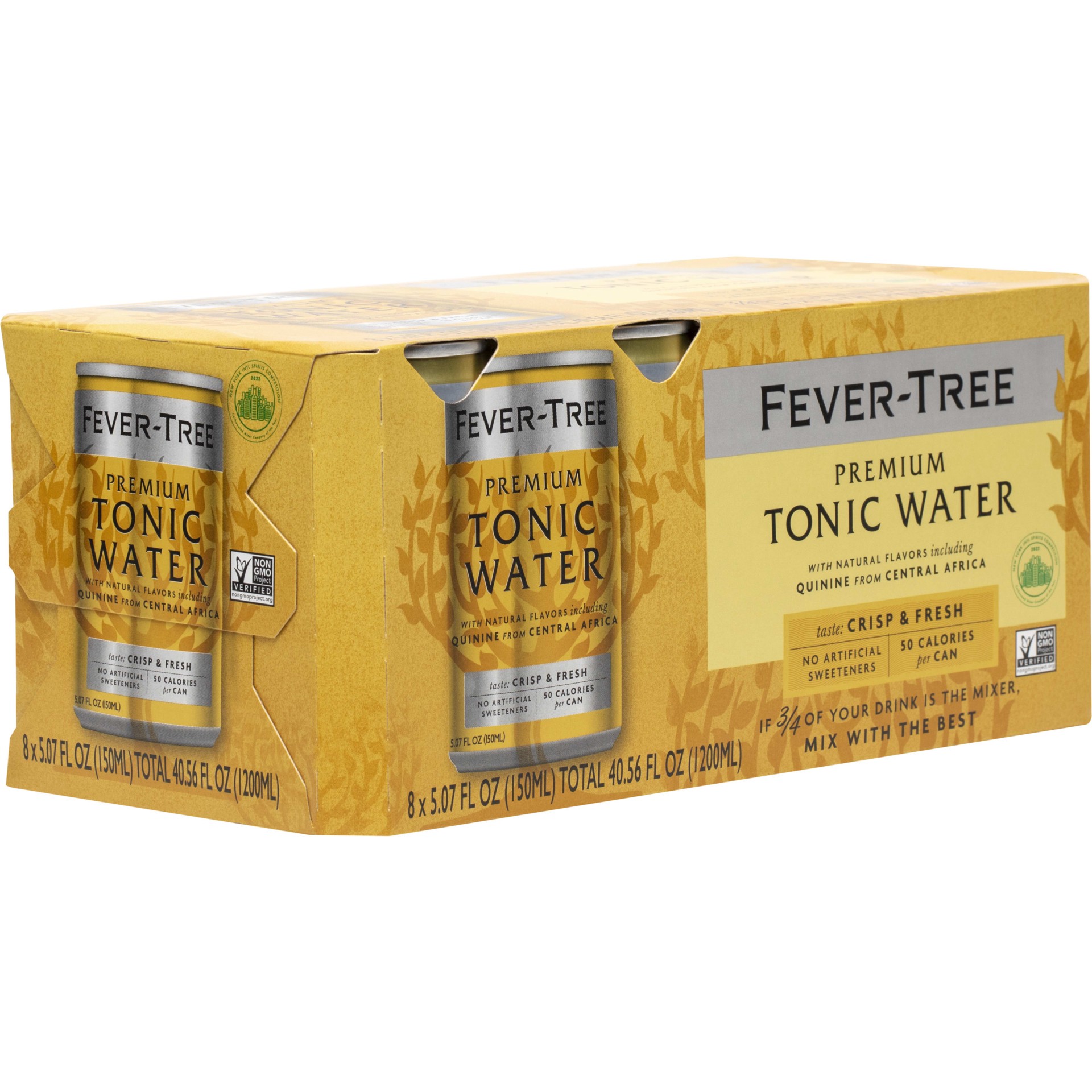 slide 1 of 9, Fever-Tree Premium Indian Tonic Water 8 - 5.07 fl oz Cans, 8 ct; 5 oz