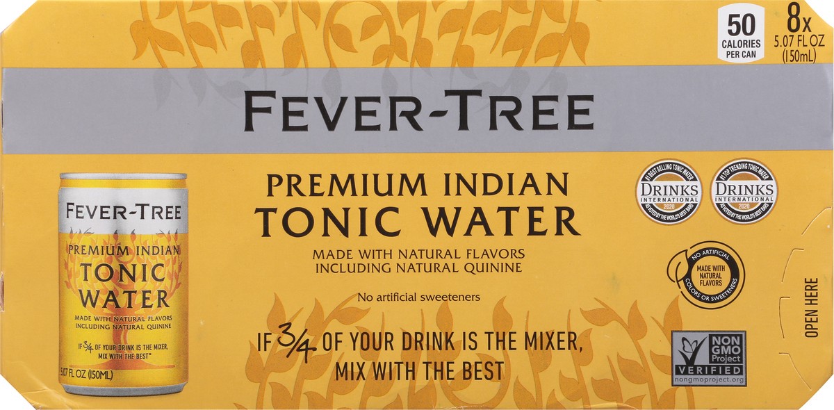slide 9 of 9, Fever-Tree Fever Tree Indian Tonic Water 8Pk, 40.56 fl oz