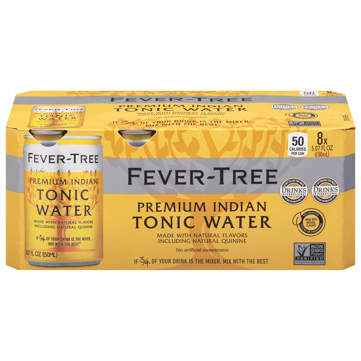 slide 1 of 9, Fever-Tree Premium Indian Tonic Water 8 - 5.07 fl oz Cans, 8 ct; 5 oz