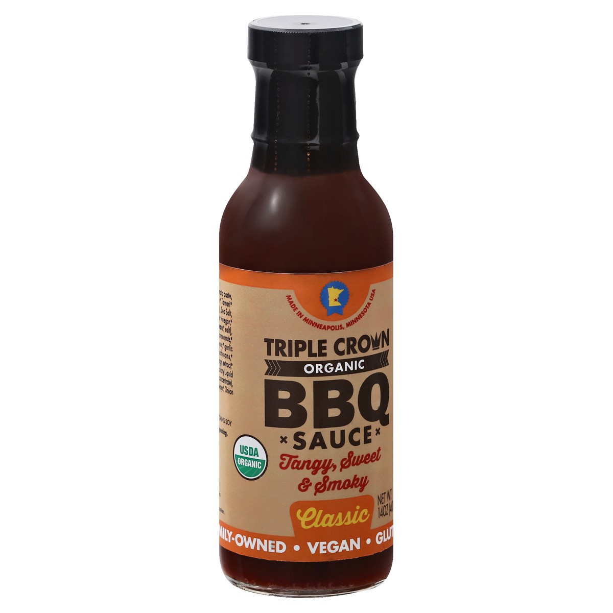 slide 6 of 9, Triple Crown Classic Bbq Sauce Organic - 14 oz, 
