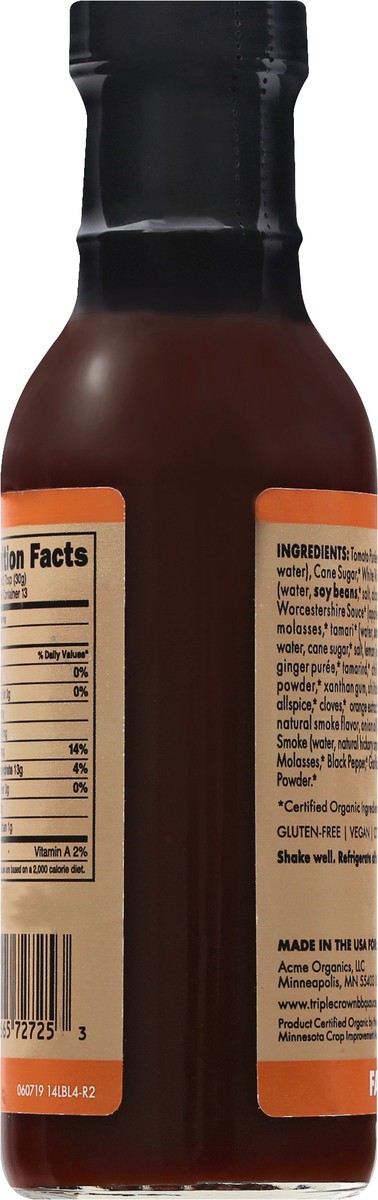 slide 2 of 9, Triple Crown Classic Bbq Sauce Organic - 14 oz, 