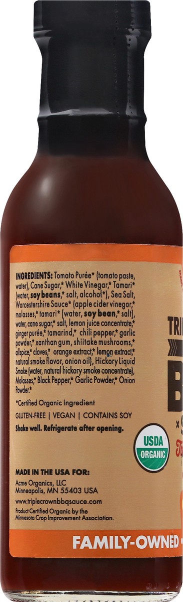 slide 9 of 9, Triple Crown Classic Bbq Sauce Organic - 14 oz, 