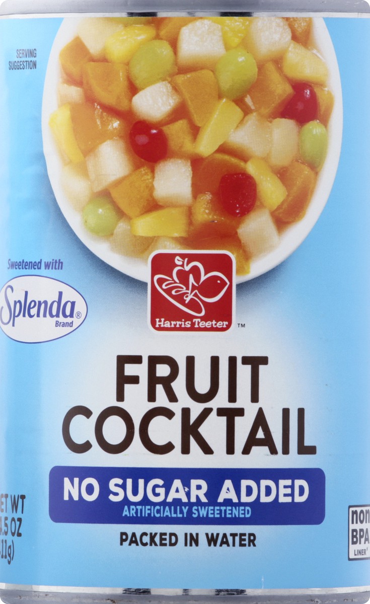 slide 3 of 8, Harris Teeter Fruit Cocktail - No Sugar Added, 15 oz