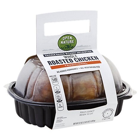 slide 1 of 1, Open Nature Whole Roasted Chicken Hot - Each, 1 ct