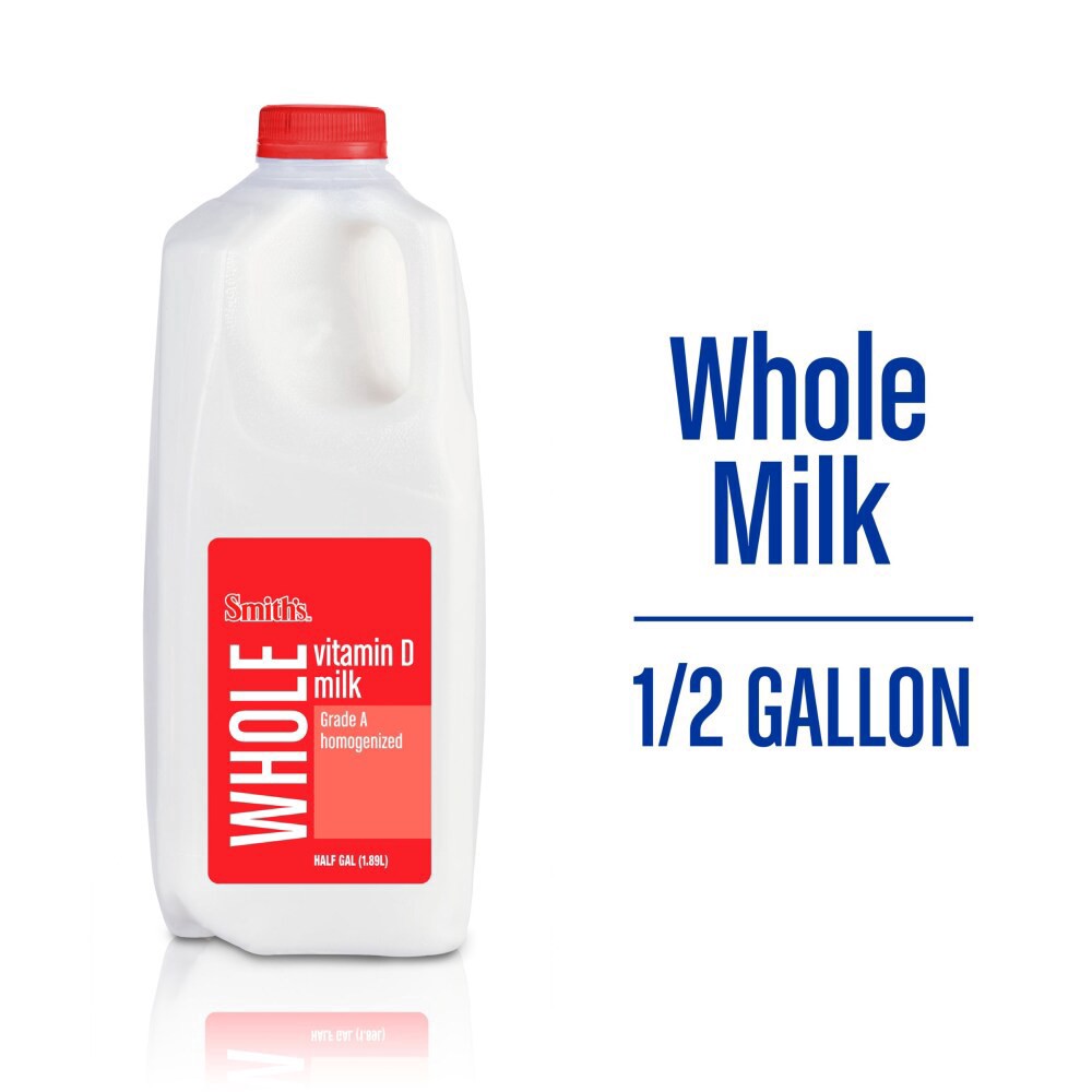 slide 2 of 3, Smith's Vitamin D Whole Milk, 1/2 gal