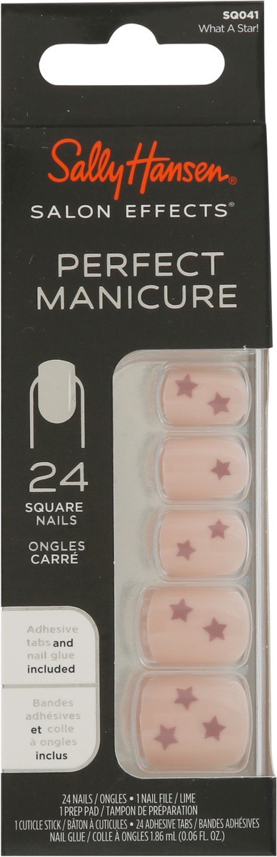 slide 9 of 10, Sally Hansen Salon Effects What a Star SQ041 Square Perfect Manicure 1 ea, 1 ct