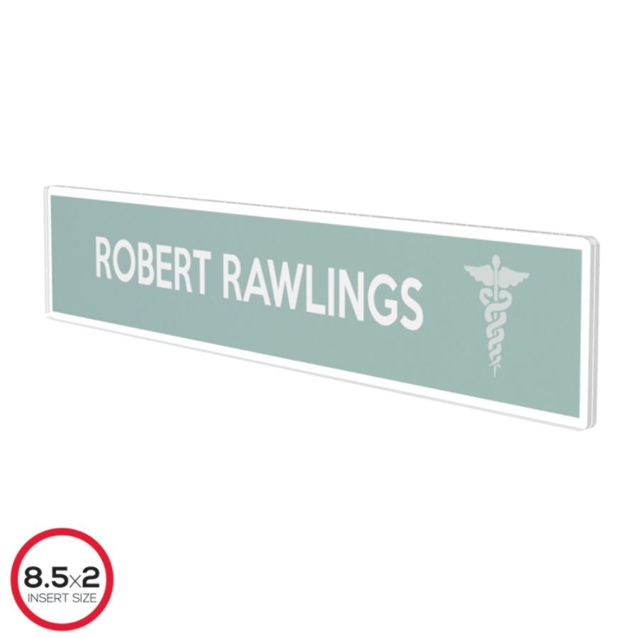 slide 9 of 10, Deflect-O Cubicle Nameplate Sign Holder, Clear, 1 ct