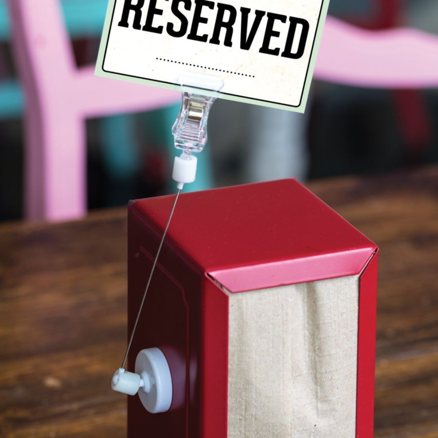 slide 2 of 3, Deflect-O Versagrip Sign Holder with Magnetic Base, Clear/Silver/White, 5 ct