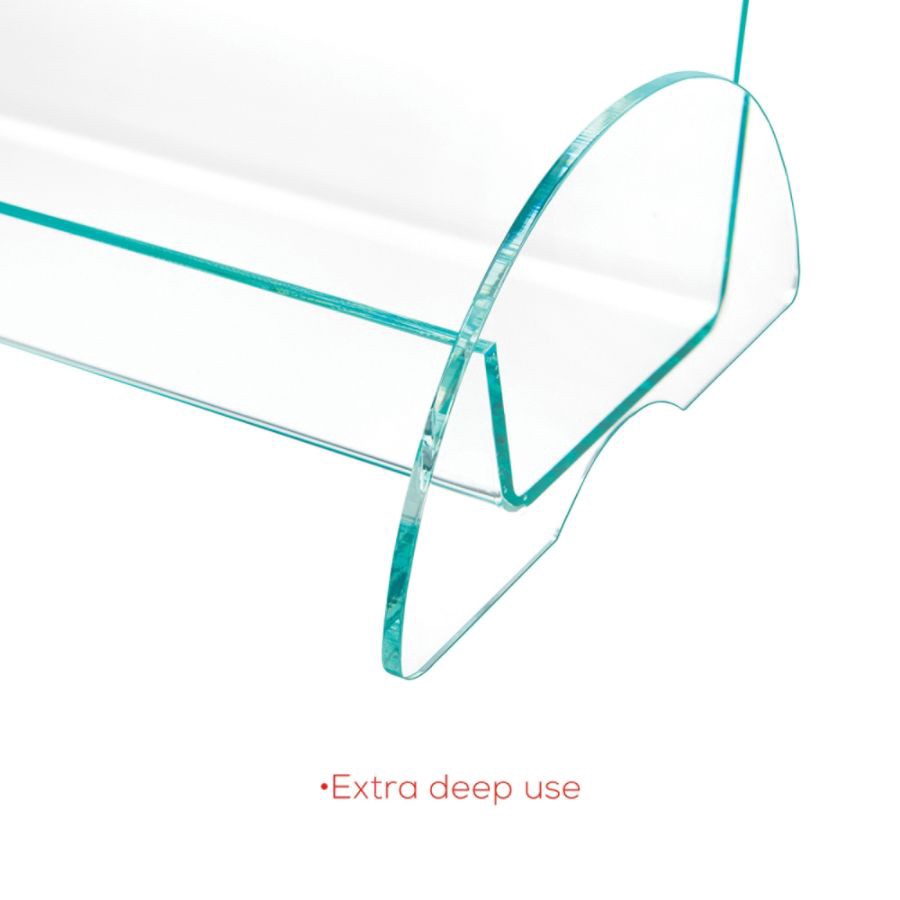 slide 5 of 7, Deflect-O Euro-Style Leaflet Docuholder, Clear/Green, 8 in x 4 1/2 in x 3 3/4 in