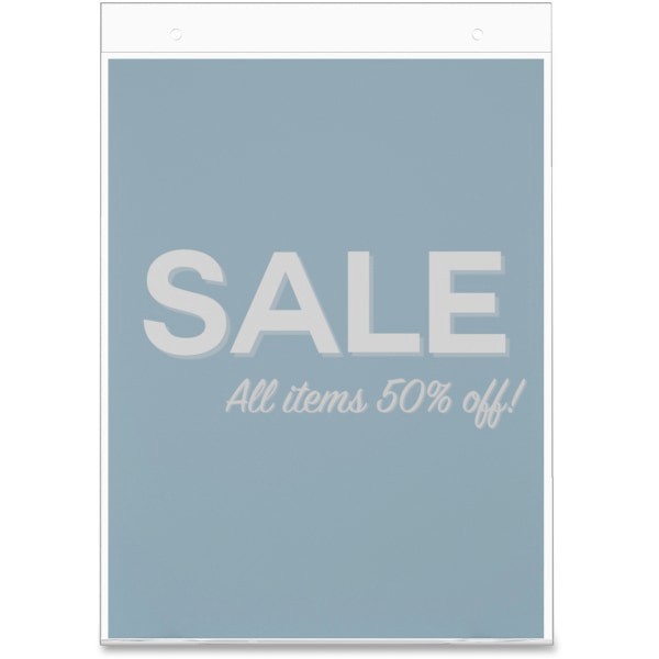 slide 2 of 10, Office Depot Brand Wall Sign Holder, Vertical, 11 in x 8 1/2 in