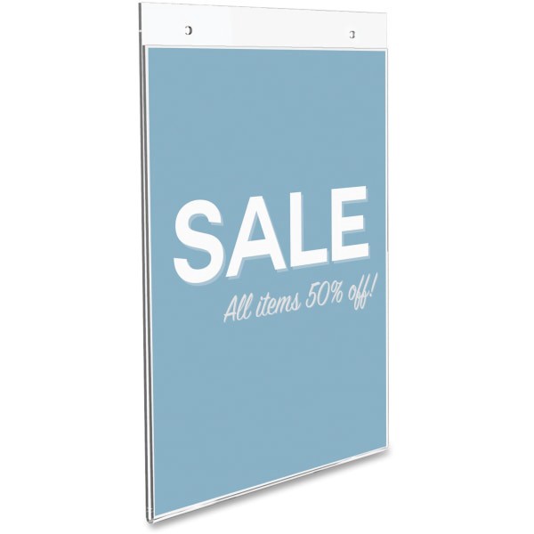 slide 8 of 10, Office Depot Brand Wall Sign Holder, Vertical, 11 in x 8 1/2 in