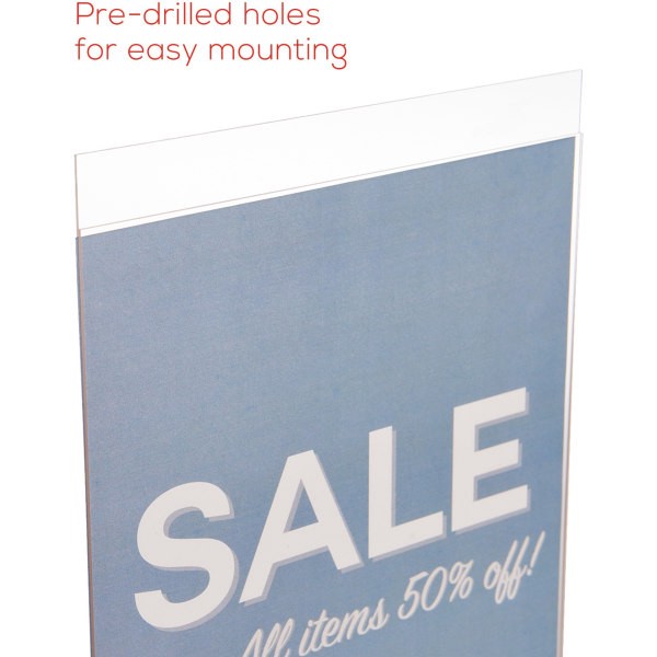 slide 3 of 10, Office Depot Brand Wall Sign Holder, Vertical, 11 in x 8 1/2 in