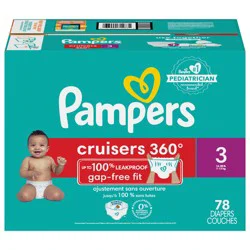 Pampers Cruisers 360 Diapers Size 3 78 Count
