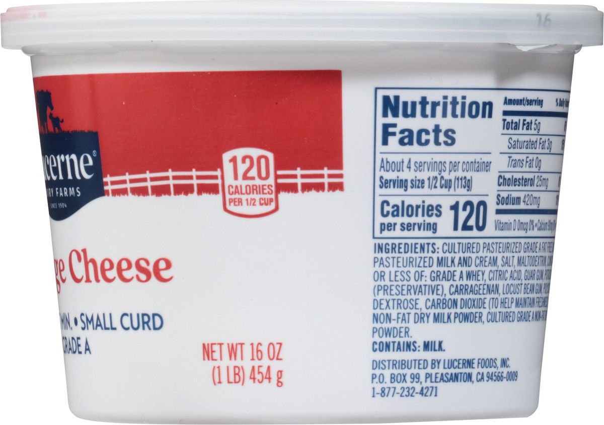 slide 5 of 9, Lucerne Cheese Cottage Small Curd 4% Milkfat Min. - 16 Oz, 16 oz