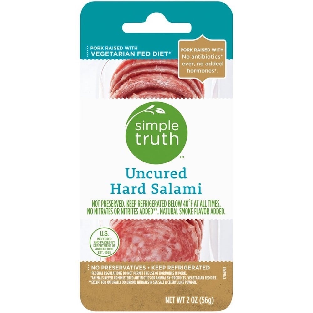 slide 1 of 1, Simple Truth Uncured Hard Salami, 2.5 oz