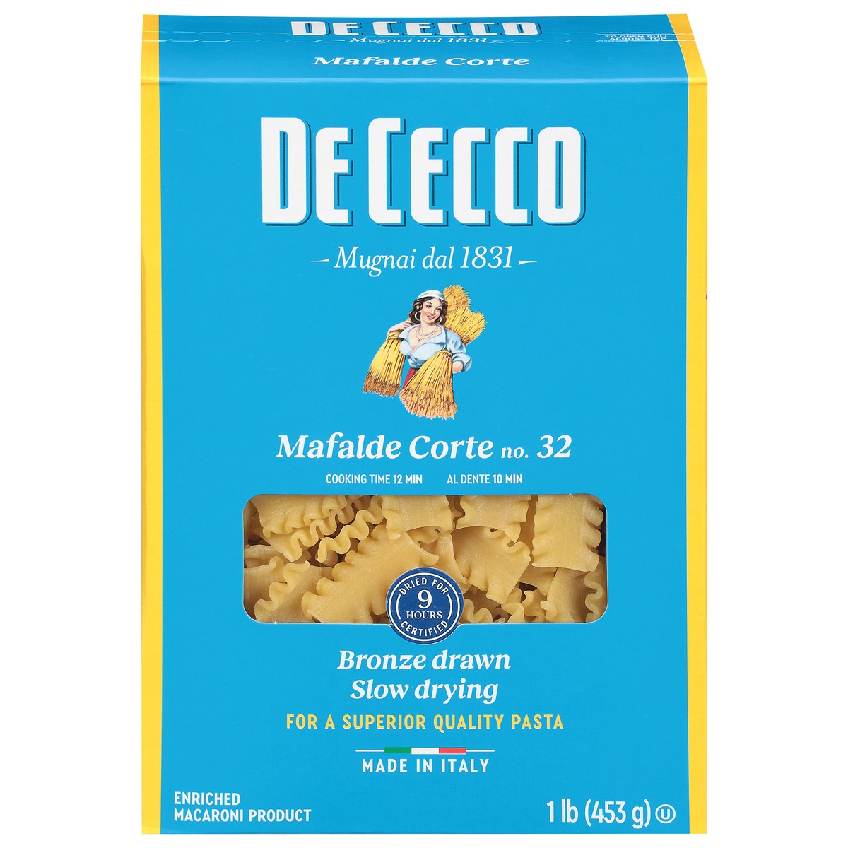 slide 1 of 4, De Cecco No. 32 Mafalde Corte 1 lb, 1 lb