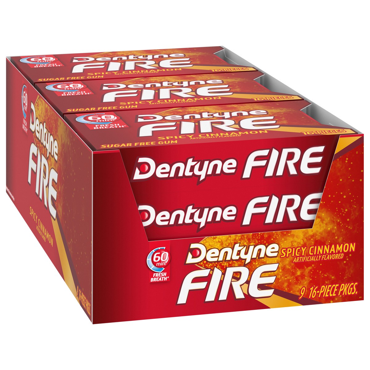 slide 5 of 9, Dentyne Fire Cinnamon, 9 ct