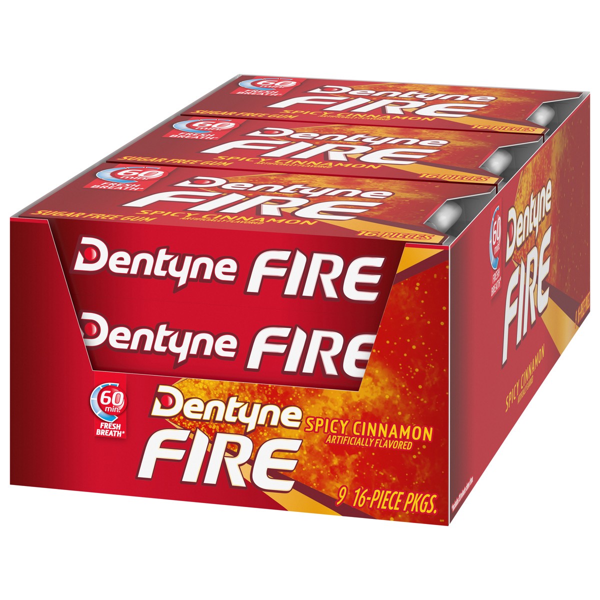 slide 4 of 9, Dentyne Fire Cinnamon, 9 ct