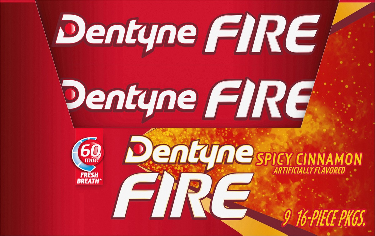 slide 7 of 9, Dentyne Fire Cinnamon, 9 ct