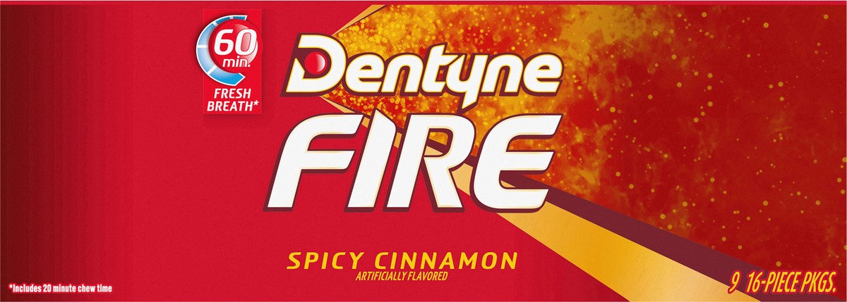 slide 3 of 9, Dentyne Fire Cinnamon, 9 ct