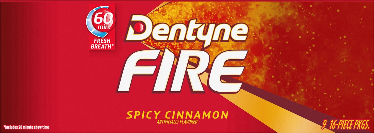 slide 6 of 9, Dentyne Fire Cinnamon, 9 ct