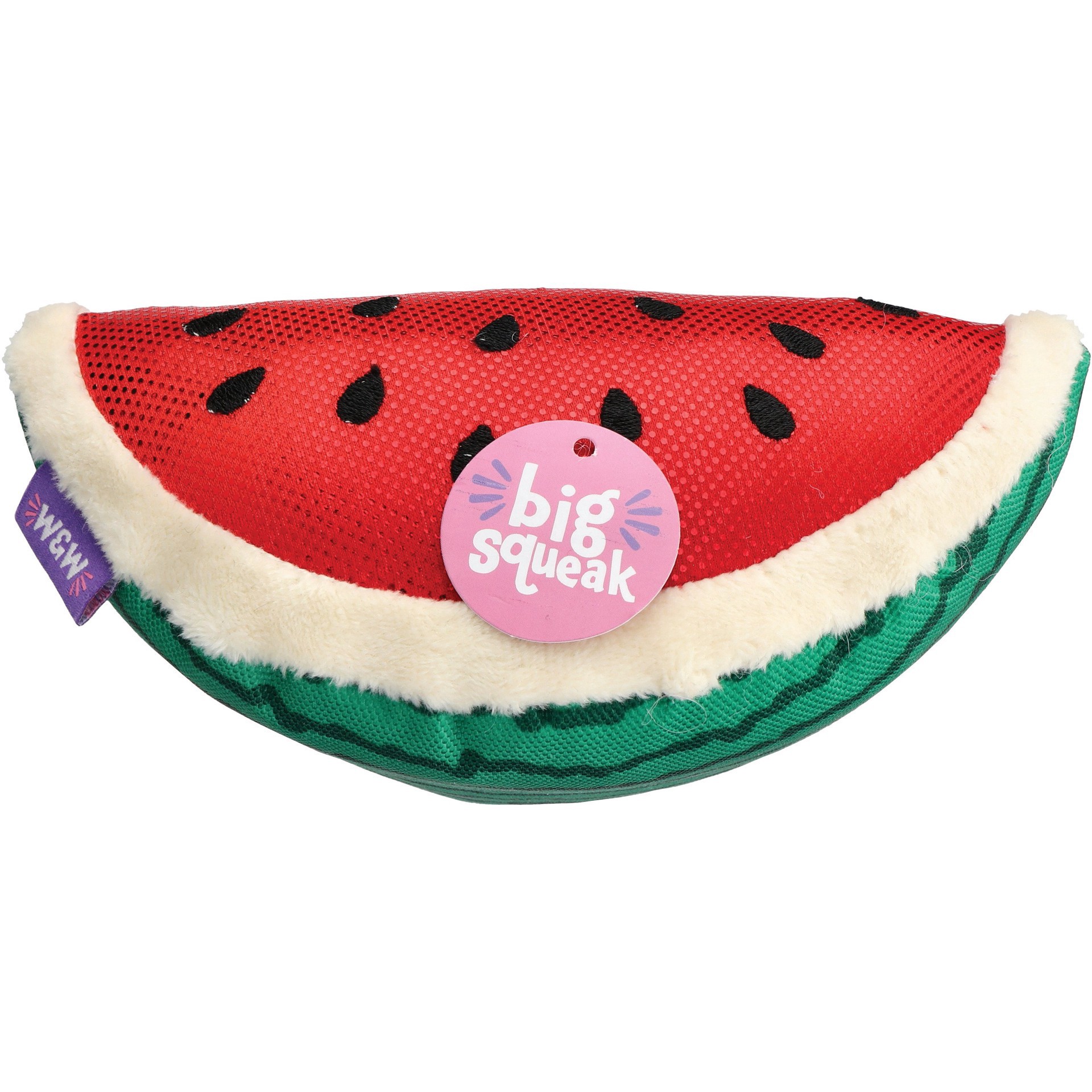 slide 1 of 1, Woof and Whiskers Watermelon Plush Dog Toy, 1 ct