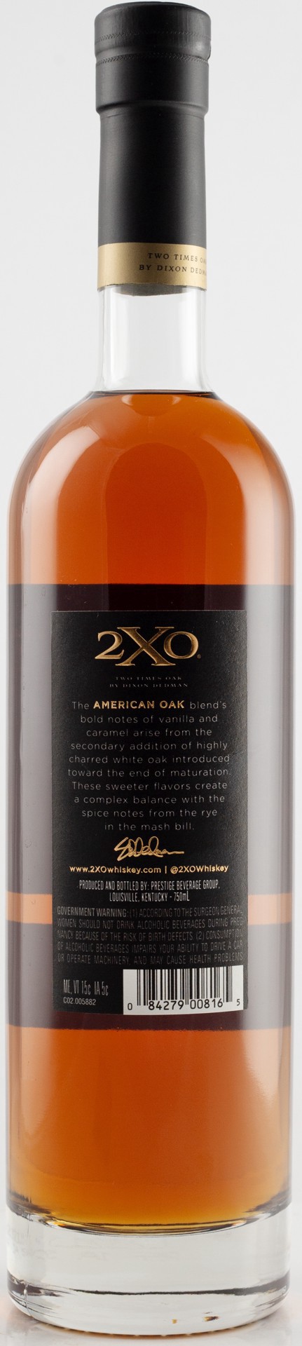 slide 2 of 2, 2XO American Oak, 750 ml