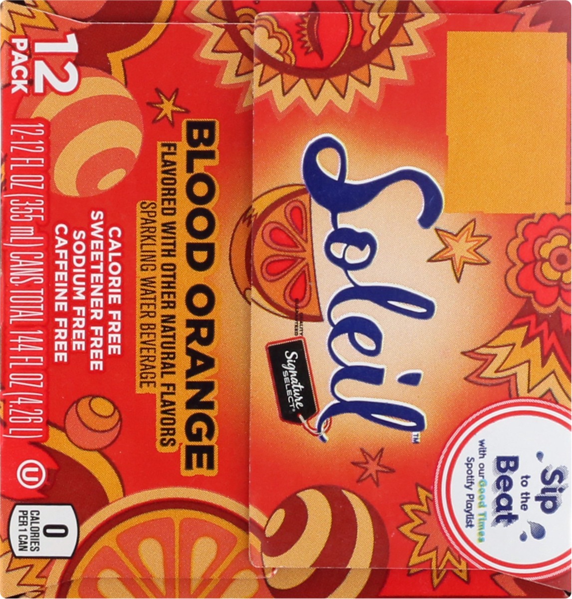 slide 7 of 9, Soleil 12 Pack Blood Orange Sparkling Water 12 ea, 12 ct; 12 fl oz