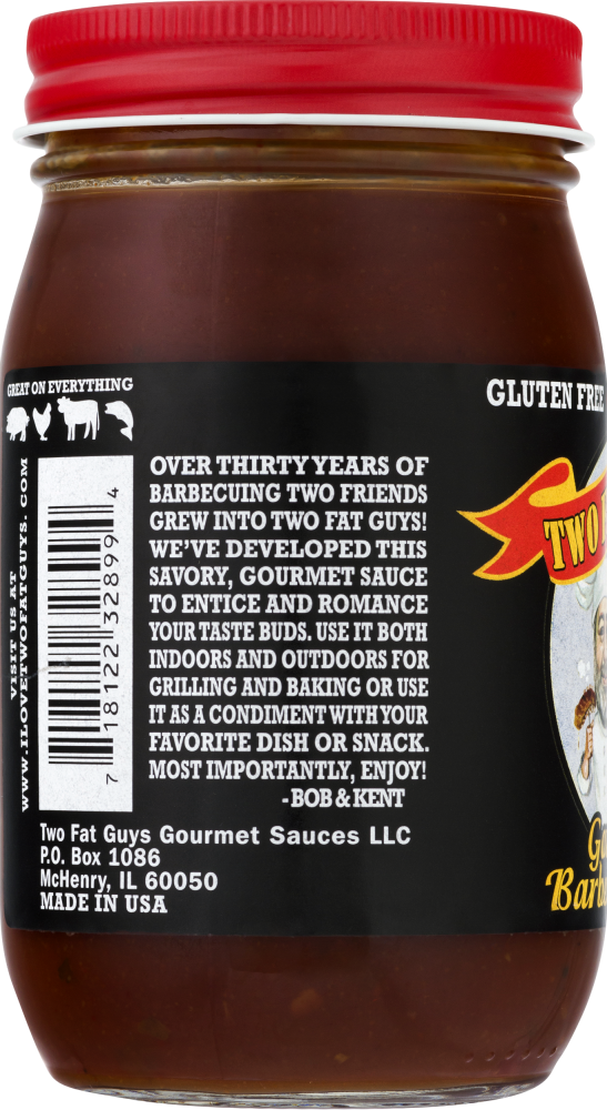 slide 3 of 6, Two Fat Guys TwofatguysBBQspicy, 18 oz