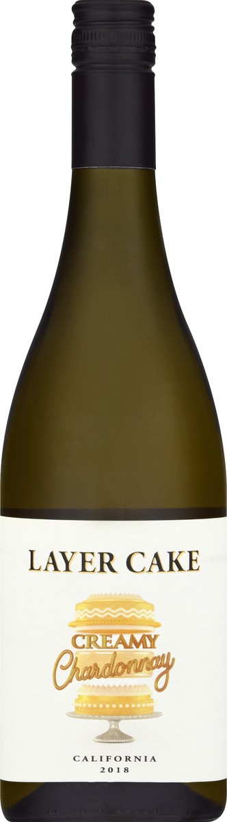 slide 1 of 9, Layer Cake Creamy California Chardonnay 750 ml, 750 ml