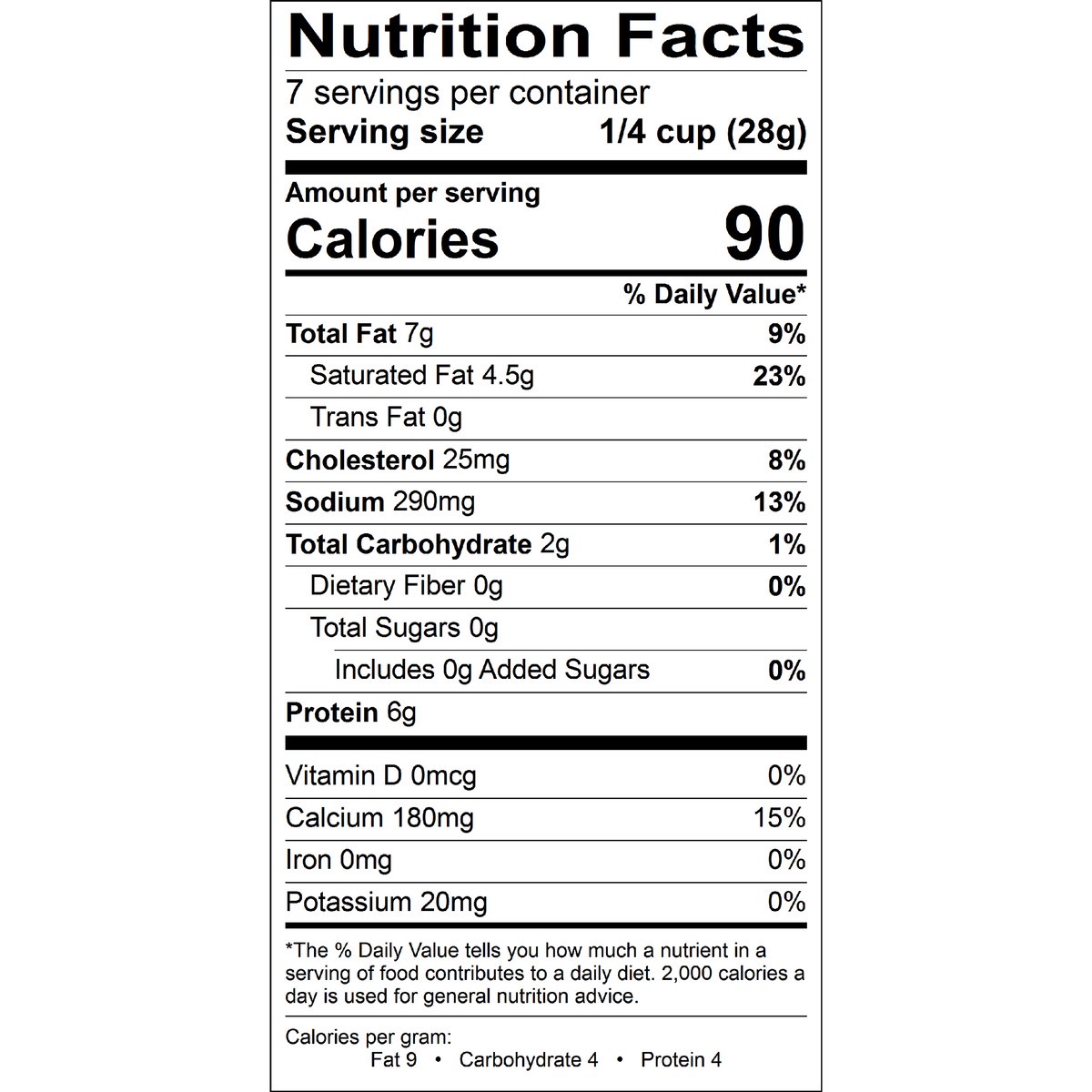 slide 4 of 5, Crystal Farms Shredded Muenster Cheese 7 Oz. Zip Pak, 1 ct