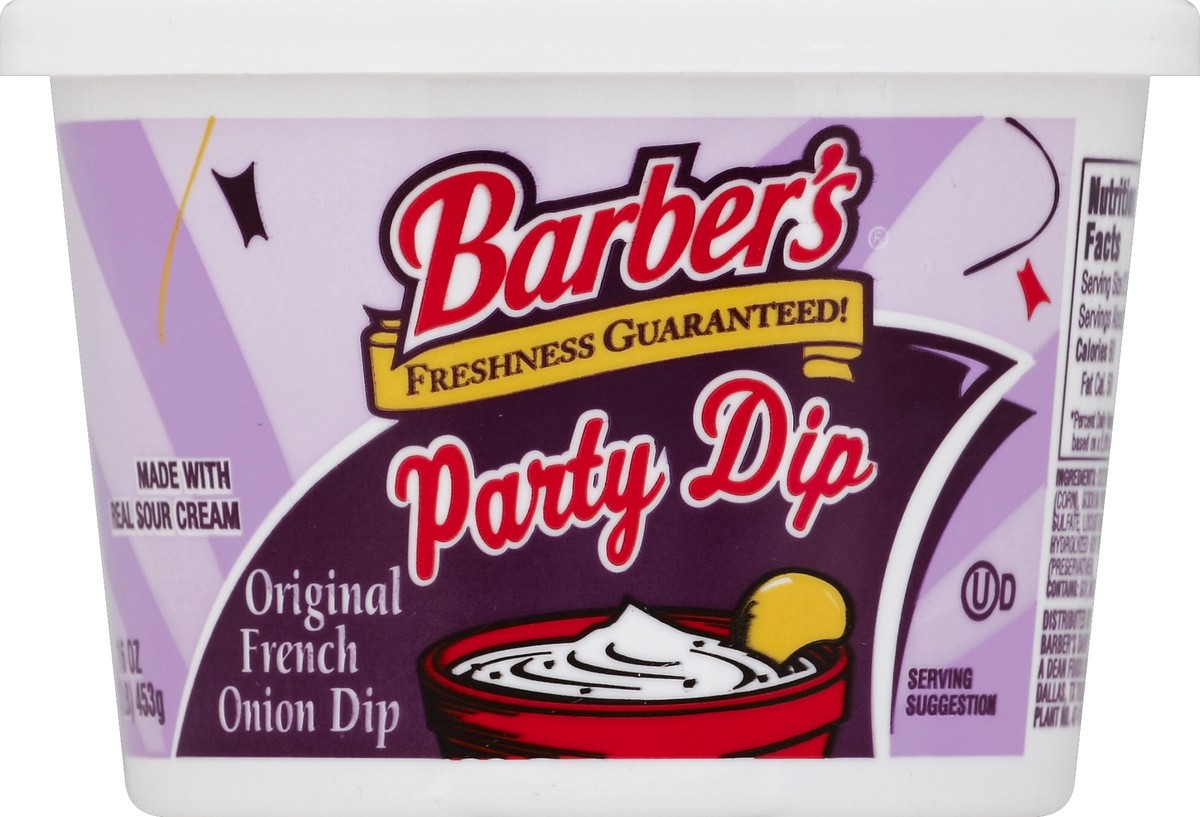 slide 3 of 3, Barber's Party Dip, 16 oz