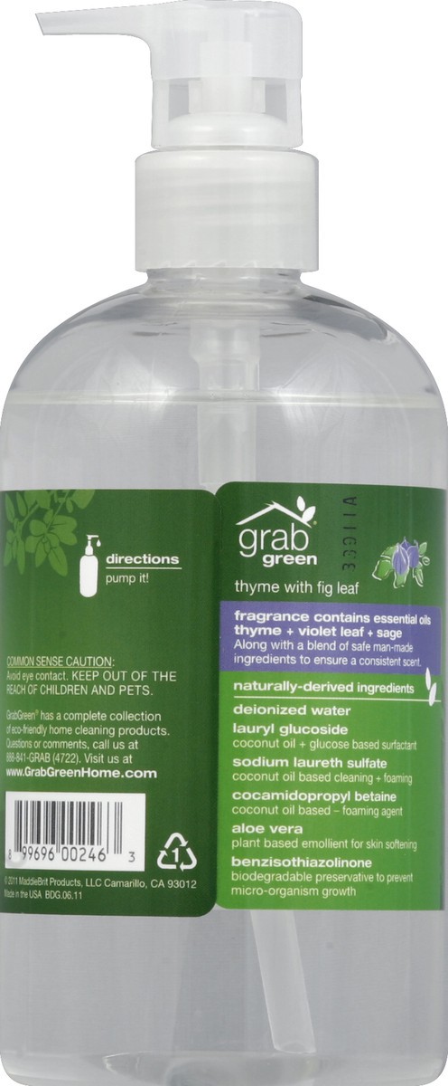 slide 2 of 3, Grab Green Hand Soap 12 oz, 12 oz