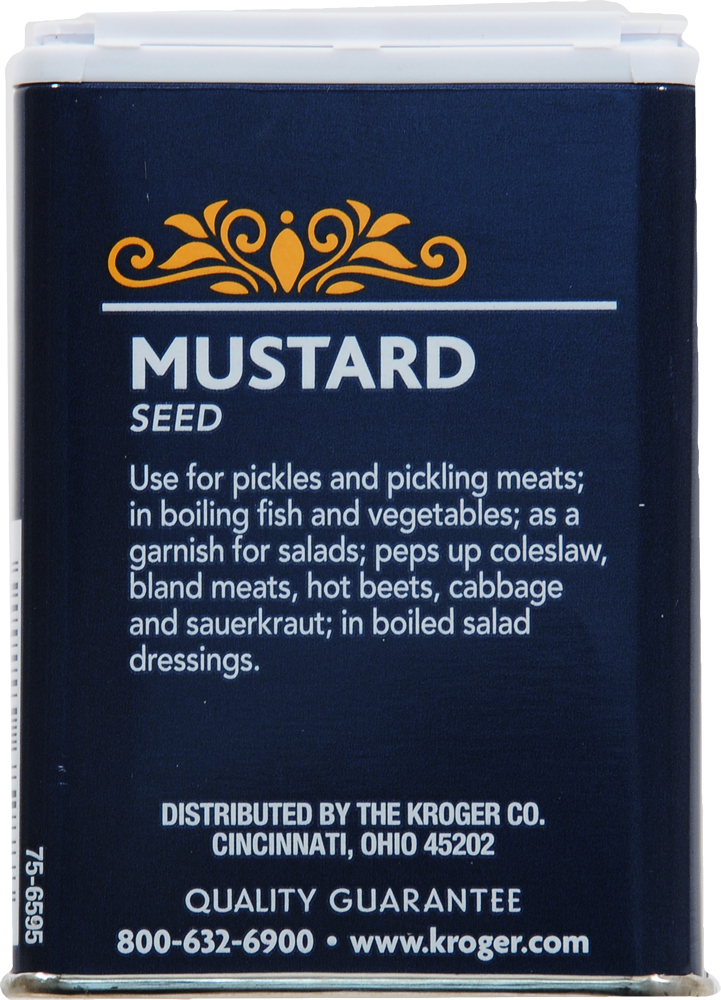 slide 3 of 3, Kroger Mustard Seed, 2.62 oz