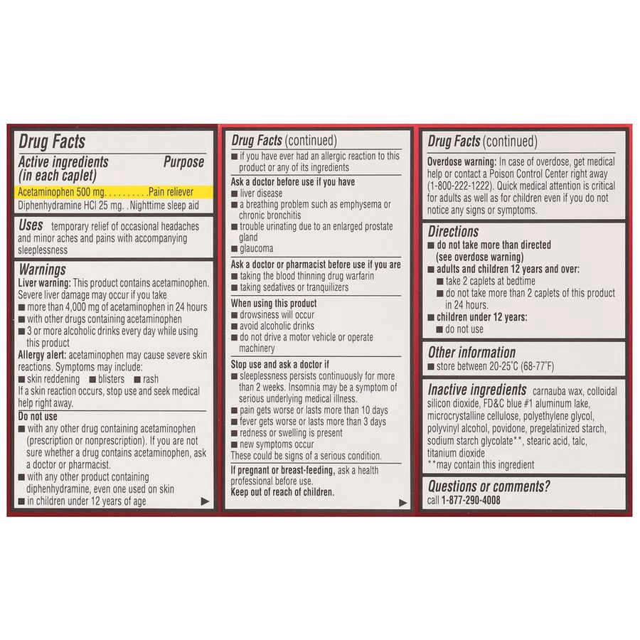 slide 5 of 5, Walgreens Pain Reliever PM Caplets, 24 ct