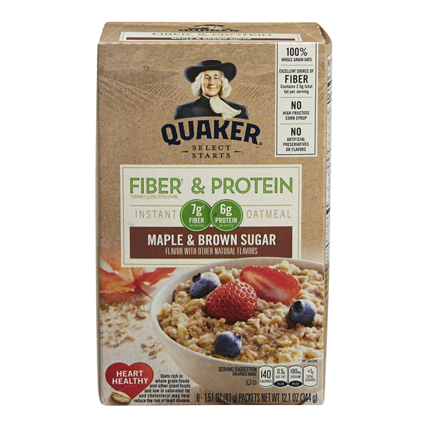slide 1 of 1, Quaker Instant Oatmeal Weight Control Maple Brown Sugar, 8 ct; 12.6 oz