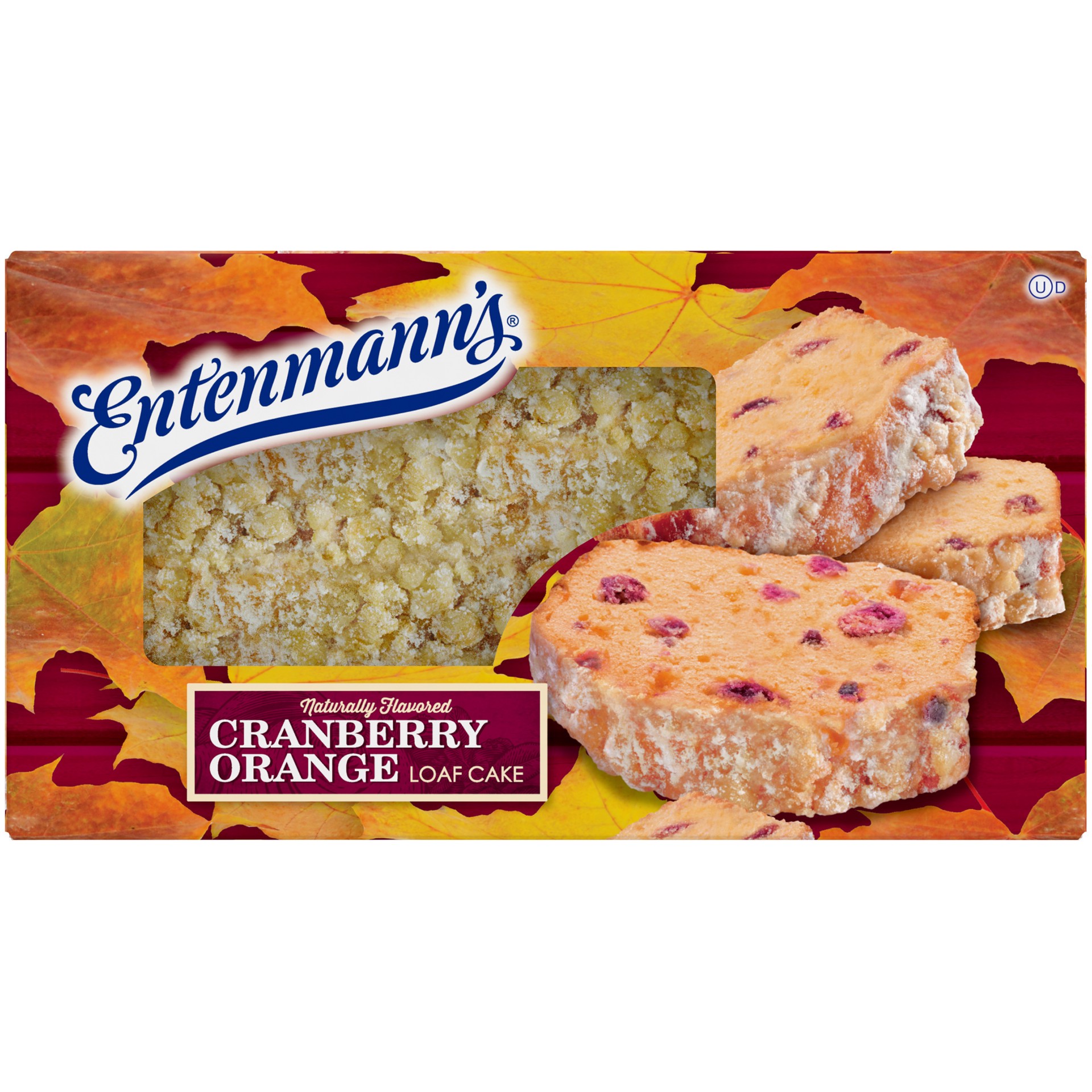 slide 1 of 5, Entenmann's Cranberry Orange Loaf Cake 14.5 oz, 14.5 oz