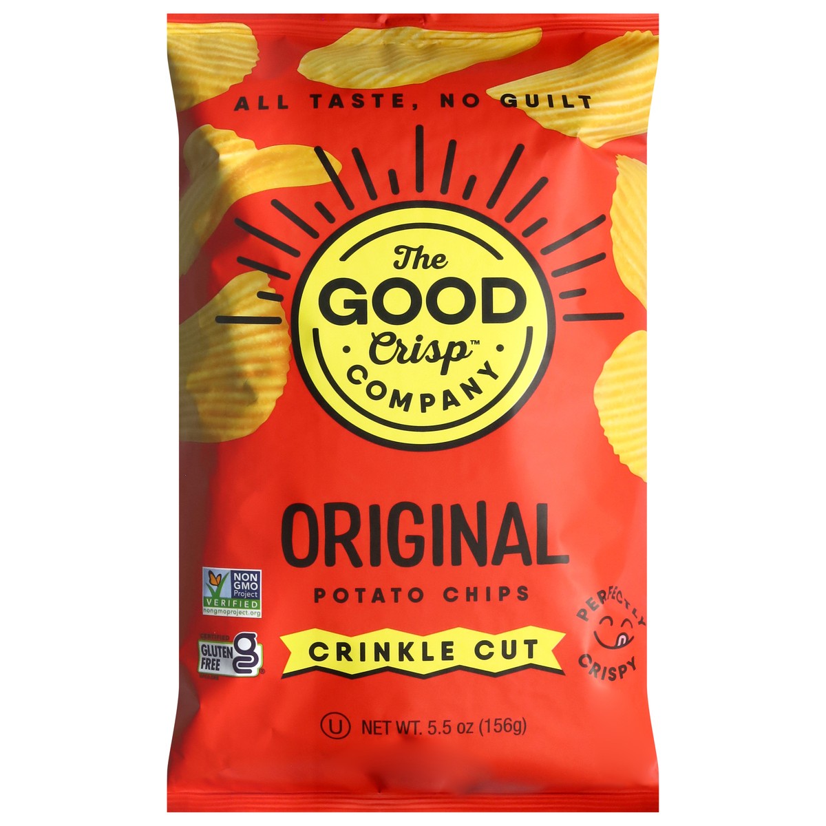 slide 5 of 13, The Good Crisp Company Crinkle Cut Original Potato Chips 5.5 oz, 5.5 oz