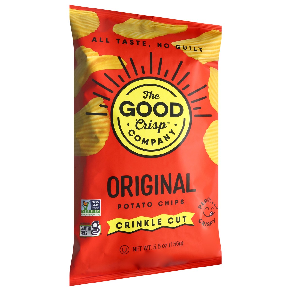 slide 3 of 13, The Good Crisp Company Crinkle Cut Original Potato Chips 5.5 oz, 5.5 oz