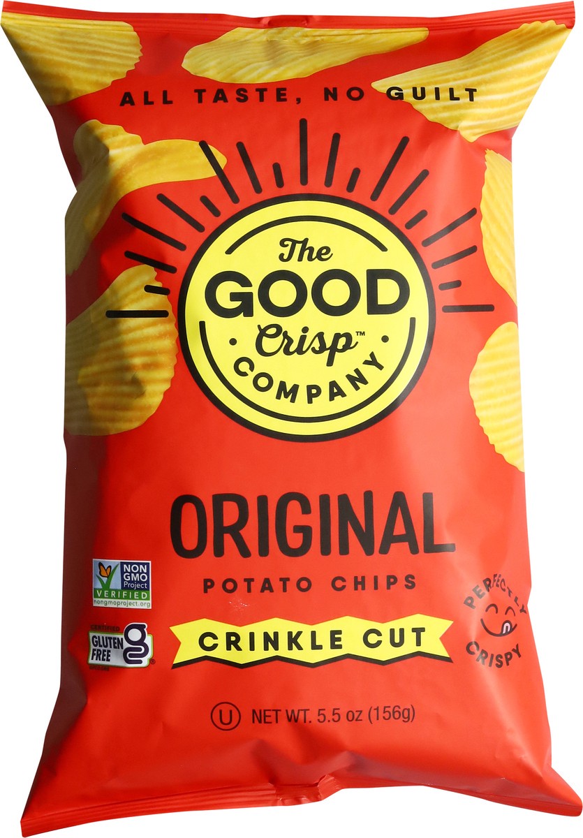 slide 10 of 13, The Good Crisp Company Crinkle Cut Original Potato Chips 5.5 oz, 5.5 oz