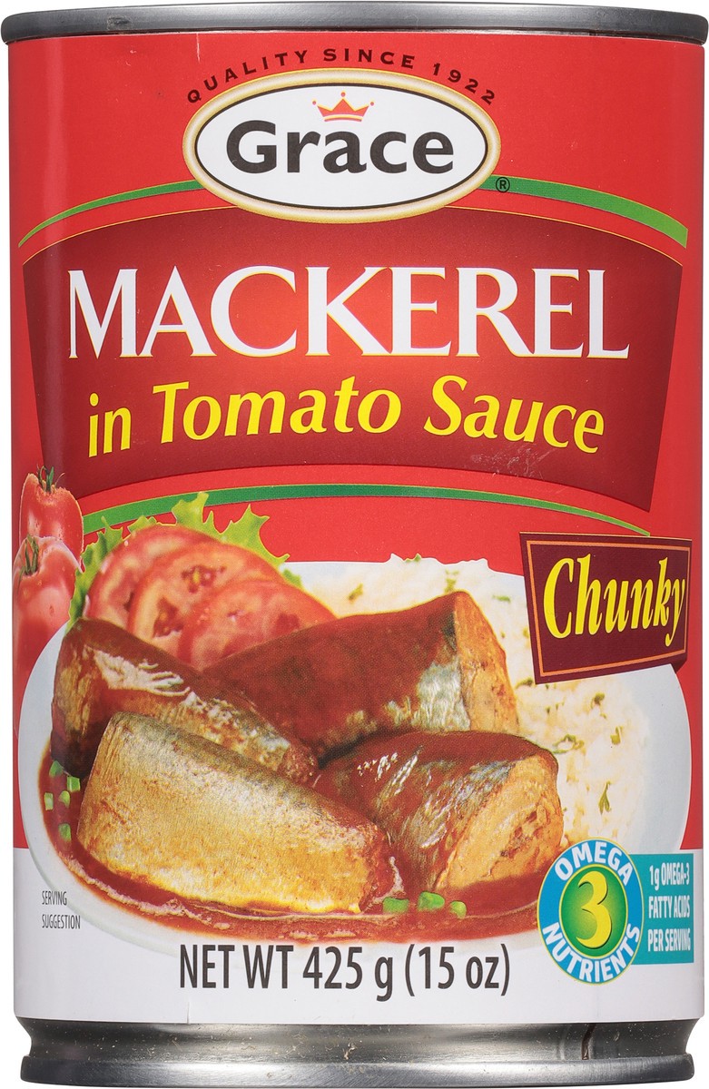 slide 9 of 9, Grace Mackerel In Tomato Sauce, 15 oz