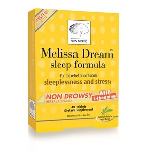 slide 1 of 1, New Nordic Melissa Dream Sleep Formula Tablets, 40Ct, 40 ct