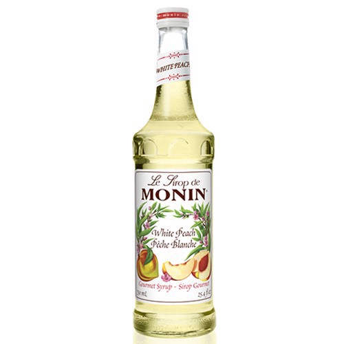 slide 1 of 1, Monin Espresso Syrup White Peach, 1 ct