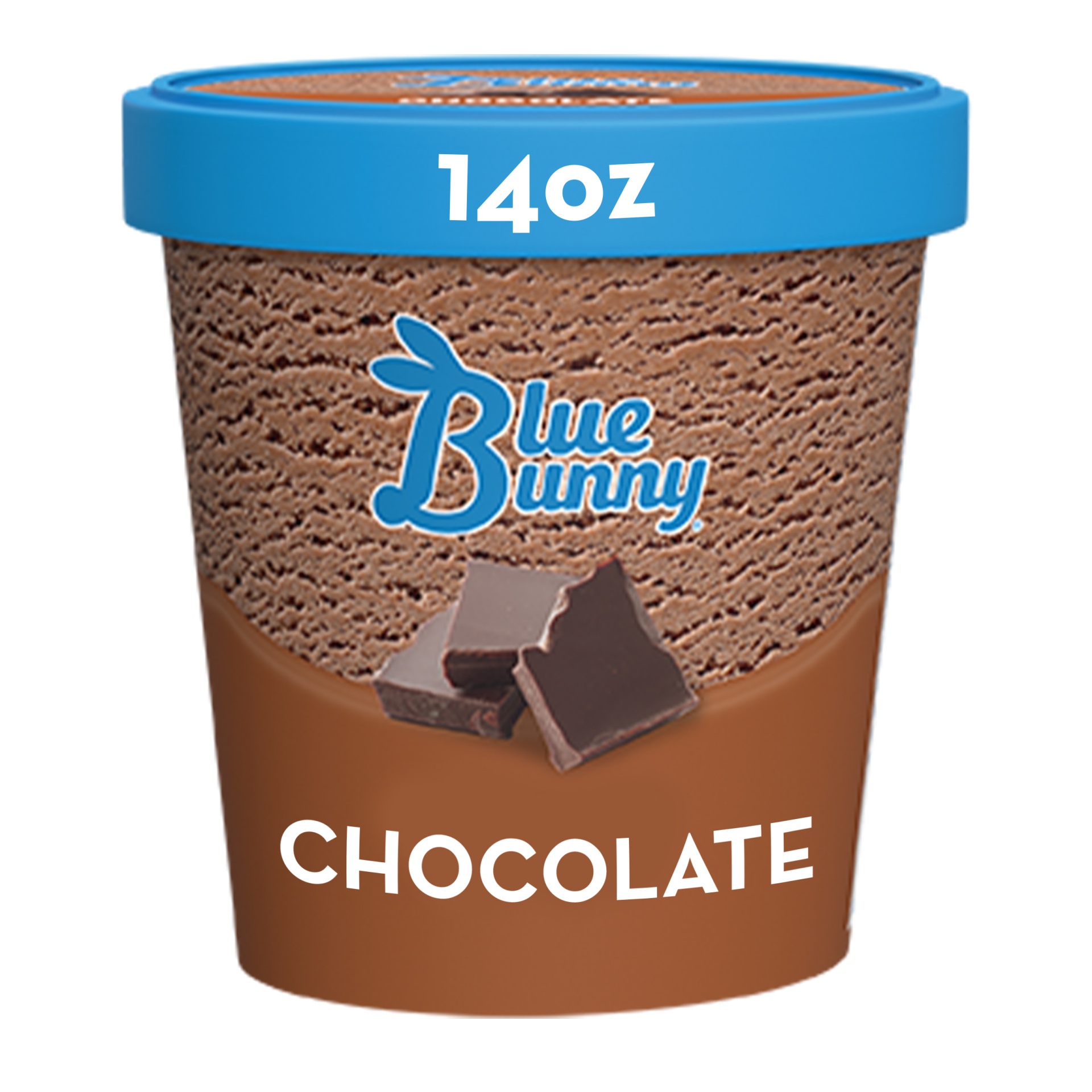 slide 1 of 1, Blue Bunny Chocolate Frozen Dessert, 14 oz