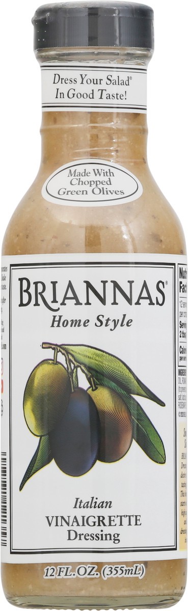 slide 1 of 9, BRIANNAS Home Style Italian Vinaigrette Dressing, 12 fl oz